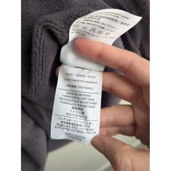 Arc'teryx sweater size L Covert Figment Heather fleece pullover gorpcore‎ - Picture 5 of 6